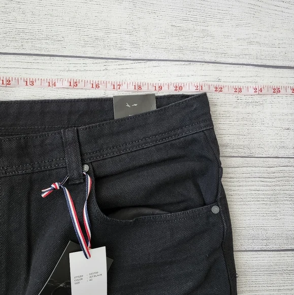 Plus Size Black Distressed Denim Shorts - Picture 13 of 16